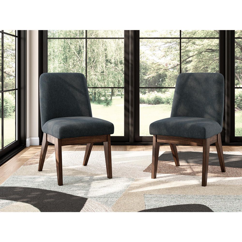 Ashley Dilenno Upholstered Dining Side Chair in Dark Brown, , large