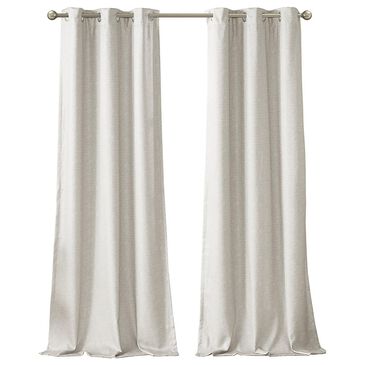 Hampton Park Como 84" x 42" Blackout Curtain Panel in Ivory (Set of 2), , large