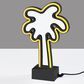 Adesso Infinity Neon Palm Tree Lamp in Black, , large