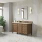James Martin Brittany 60" Single Bathroom Vanity in Pecan with 3 cm Tajnar Eclos Top, Rectangular Sink and FreePower Wireless Charger, , large