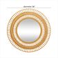 Maple and Jade 36" Round Wall Mirror in Matte Brown, , large