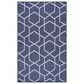 Nourison Horizon HOZ01 Navy 3" x 5" Indoor/Outdoor Area Rug, , large