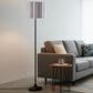 Adesso Elodie Floor Lamp in Black, , large