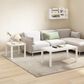 HOMLUX 20" Square Parsons Side Table in White, , large