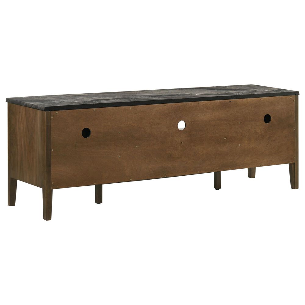 Coaster Bradley 63" SmartTop TV Stand in Smokey Grey and Dark Brown, , large