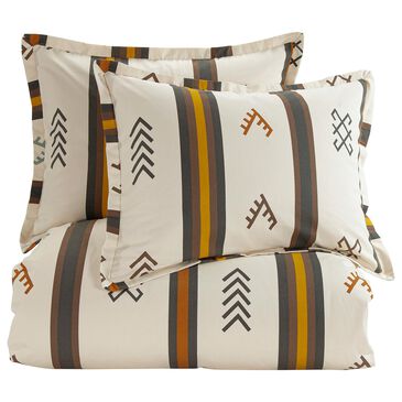 HiEnd Accents Toluca Canvas 3-Piece Full Duvet Cover Set, , large
