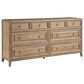 Universal Furniture Weekender 4-Piece Queen Panel Bedroom Set in Sand Dune and Natural, , large