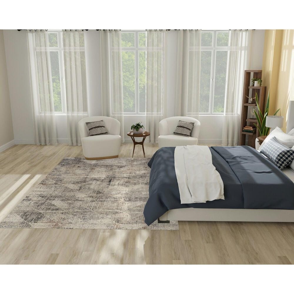 Nourison Sustainable Trends 6&#39; x 9&#39; Ivory and Multicolor Area Rug, , large