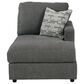 Signature Design by Ashley Edenfield 3-Piece Left Facing U-Shaped Sectional with Chaise in Charcoal, , large