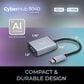 Adesso USB C to VGA Port Adapter in Silver, , large