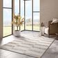 L&R Resources Geoblend White and Beige 7"9" x 9"9" Area Rug, , large