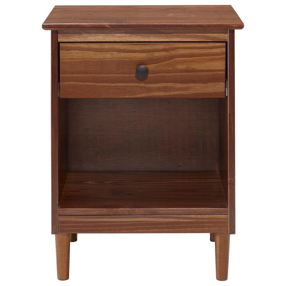 Walker Edison Spencer 1Drawer Nightstand in Walnut Nebraska