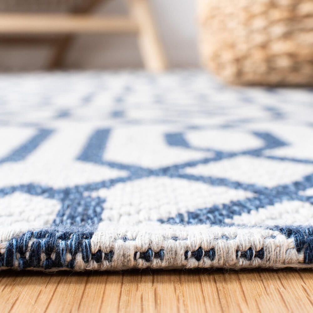 Safavieh Martha Stewart Cotton MSR421M 6&#39;7&quot; x 9&#39; Blue and Grey Area Rug, , large
