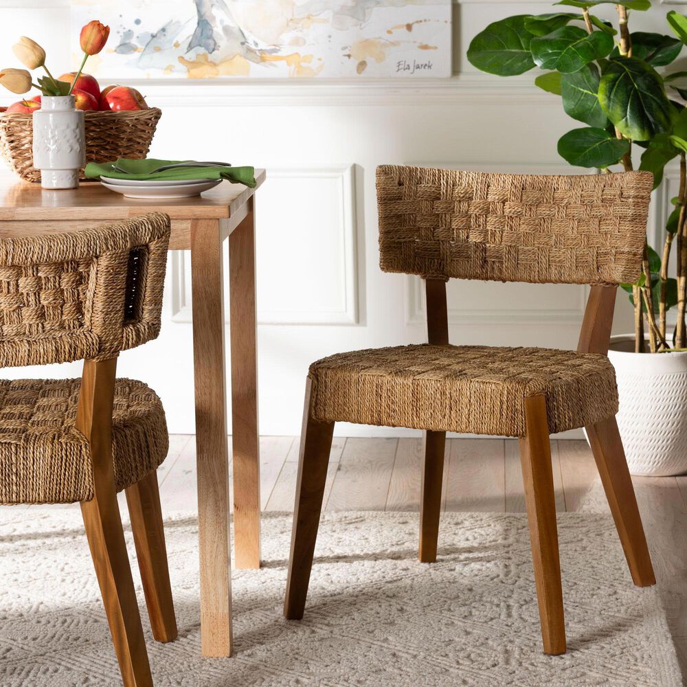 Baxton Studio Sabit Side Chair in Natural Brown, , large
