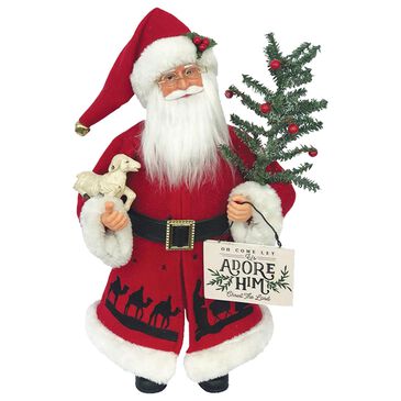 Santa"s Workshop 15" Let Us Adore Him Santa Claus in Red, , large