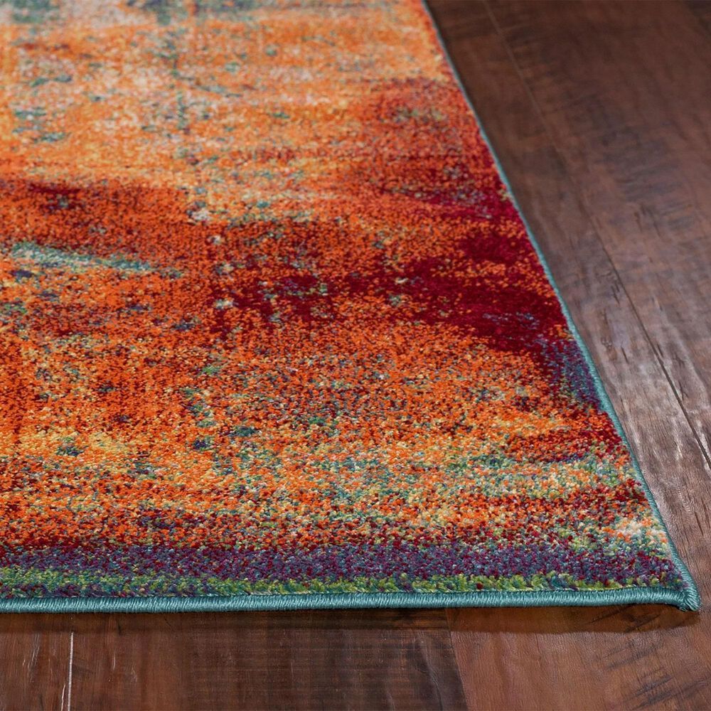 Kas Oriental Rugs Illusions Luminous 5&#39;3&quot; x 7&#39;7&quot; Multicolor Area Rug, , large