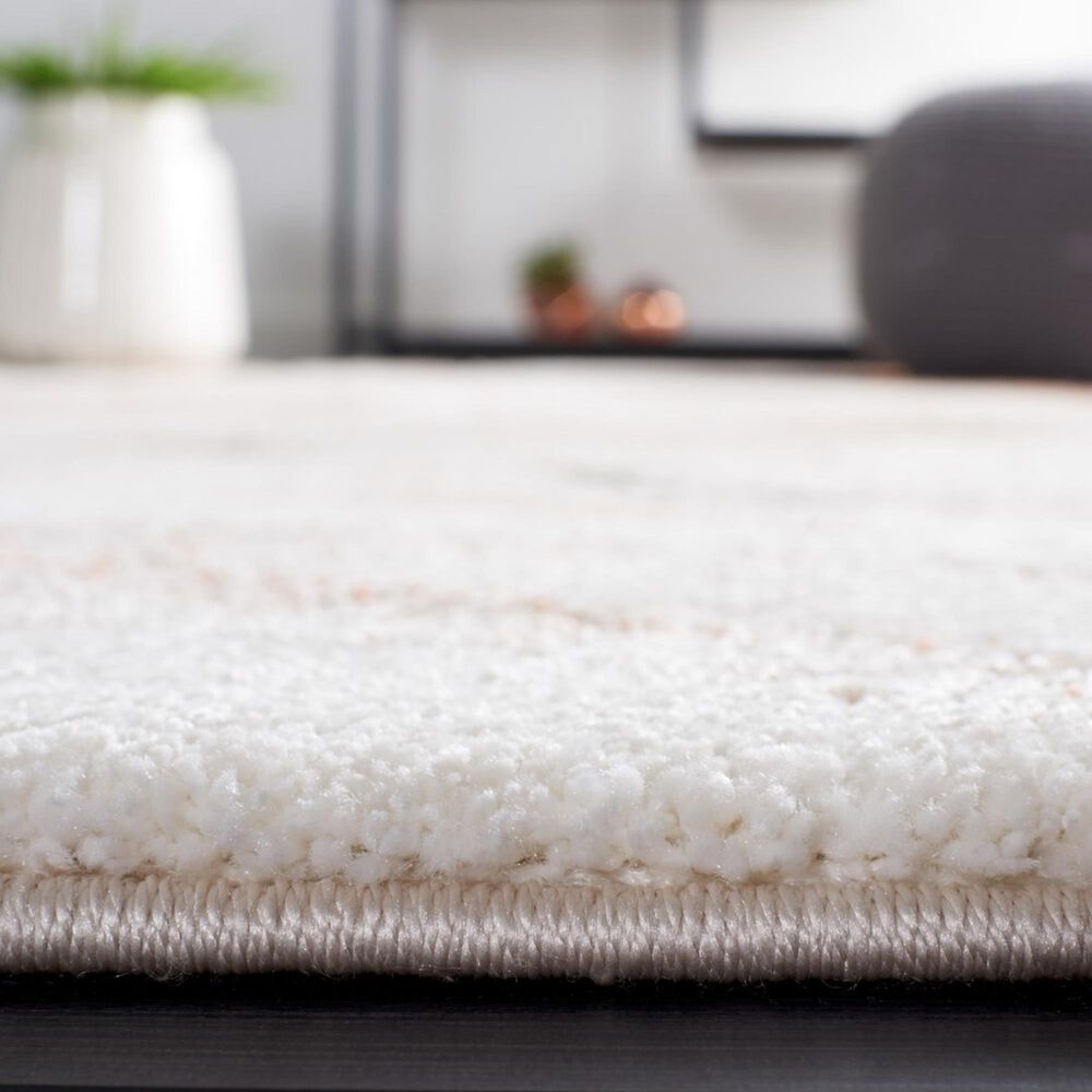 Safavieh Cyrus Shag CYR136A 2&#39;2&quot; x 7&#39;9&quot; Beige and Rust Runner, , large