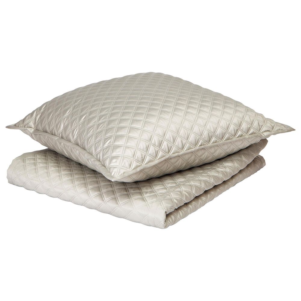 Ann Gish Art Of Home 3-Piece Queen Double Diamond Coverlet Set In Silver, , large