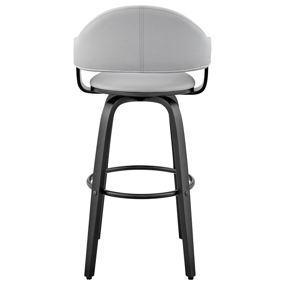 Blue River Daxton 26&quot; Swivel Counter Stool in Gray/Black, , large