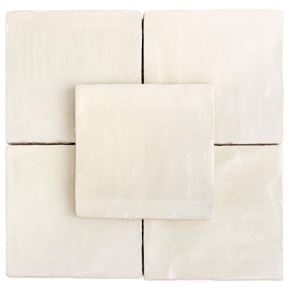 Soho Studio Myorka Cream 4&quot; x 4&quot; Ceramic Tile, , large