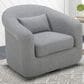 Kuka (Hk) Trade Co Lmt Motion Clemente Accent Swivel Chair in Lila Slate, , large