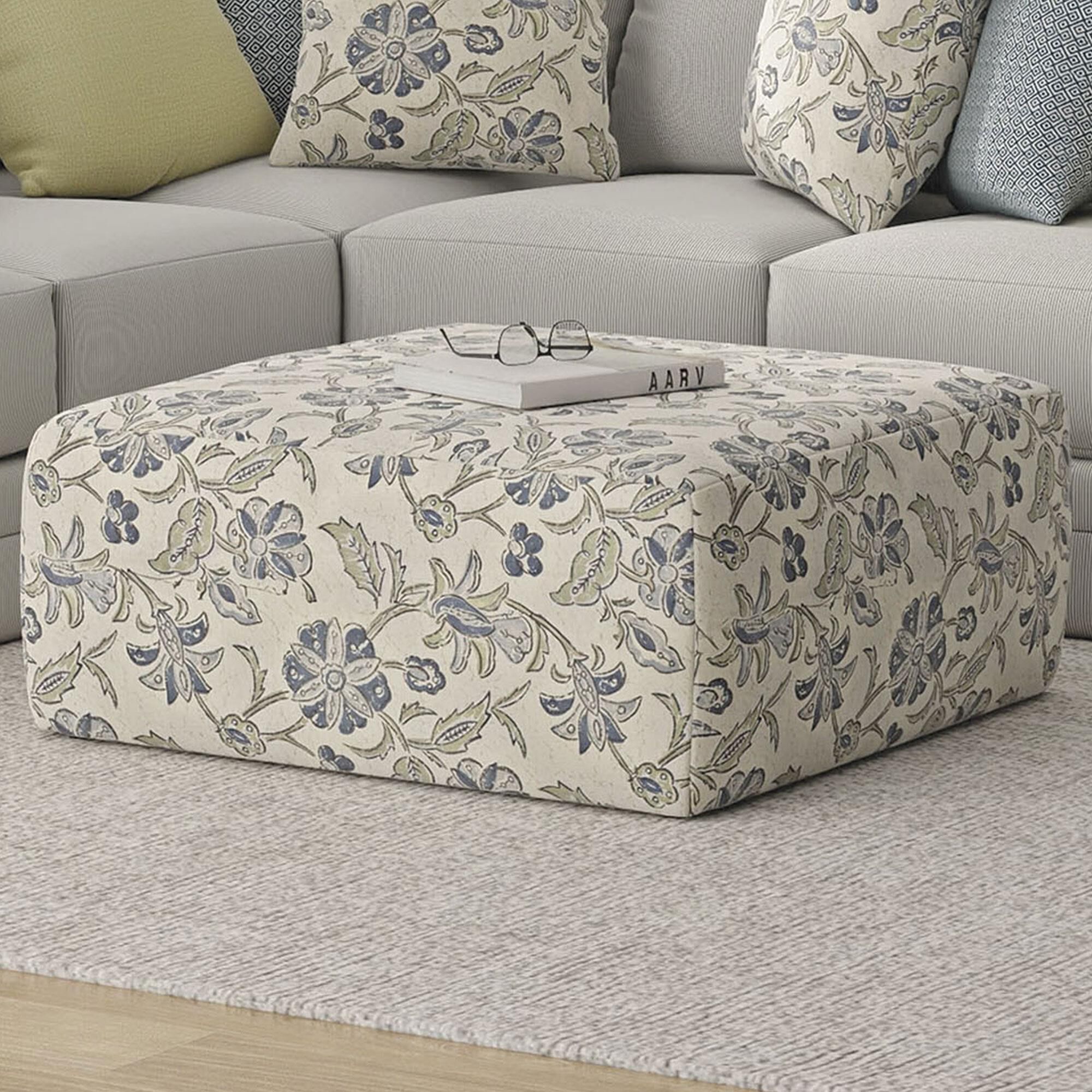 Jackson Furniture Stockbridge Cocktail Ottoman in Denim