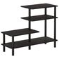HOMLUX Turn-N-Tube 3-Tier Side Display Rack in Espresso and Black, , large