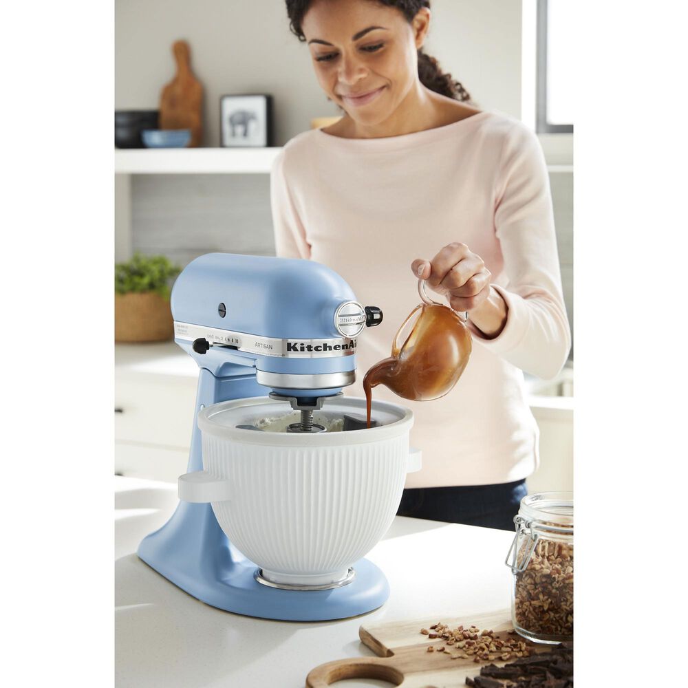 KitchenAid Ice Cream Maker Attachment in White, , large