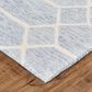 Feizy Belfort Geometric 5" x 8" Blue and Gray Area Rug, , large