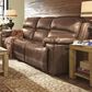 Flexsteel Fenwick Power Sofa with Headrest in Light Brown, , large