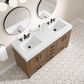 37B Alanya 60" Double Bathroom Vanity in Walnut Drift with White Composite Stone Top, , large