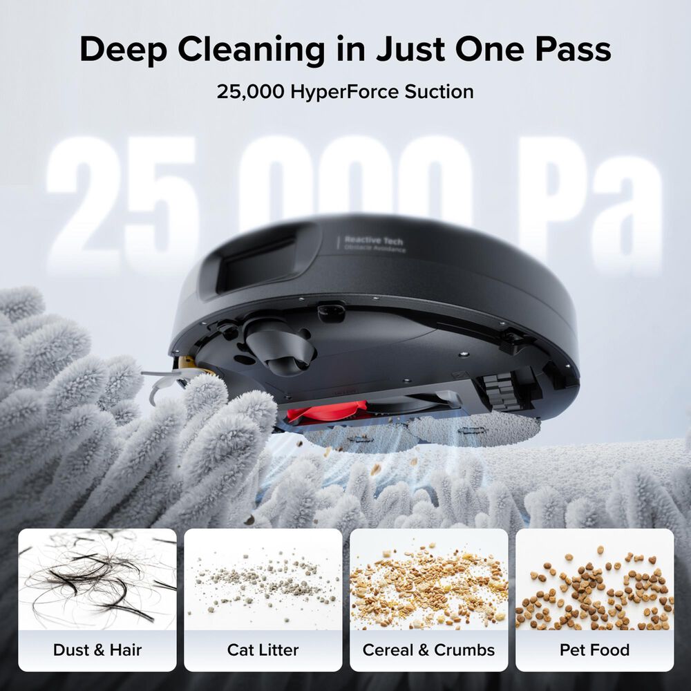 Roborock Qrevo 2 ProX Robot Vacuum and Mop in Black, , large