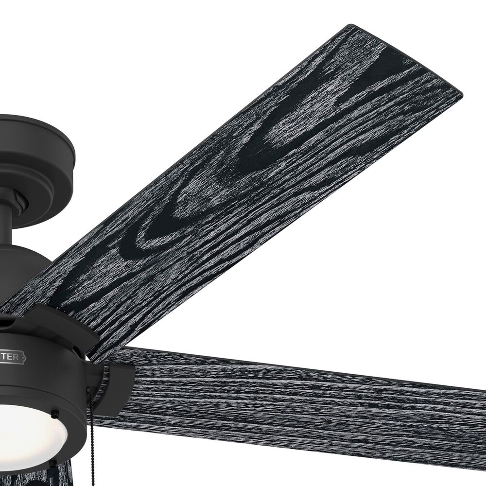 Hunter Erling 52&quot; Ceiling Fan with LED Light in Matte Black, , large
