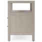 Butler Specialty Company Nora 2-Drawer Wide Nightstand with Open Shelf in Antique Taupe, , large