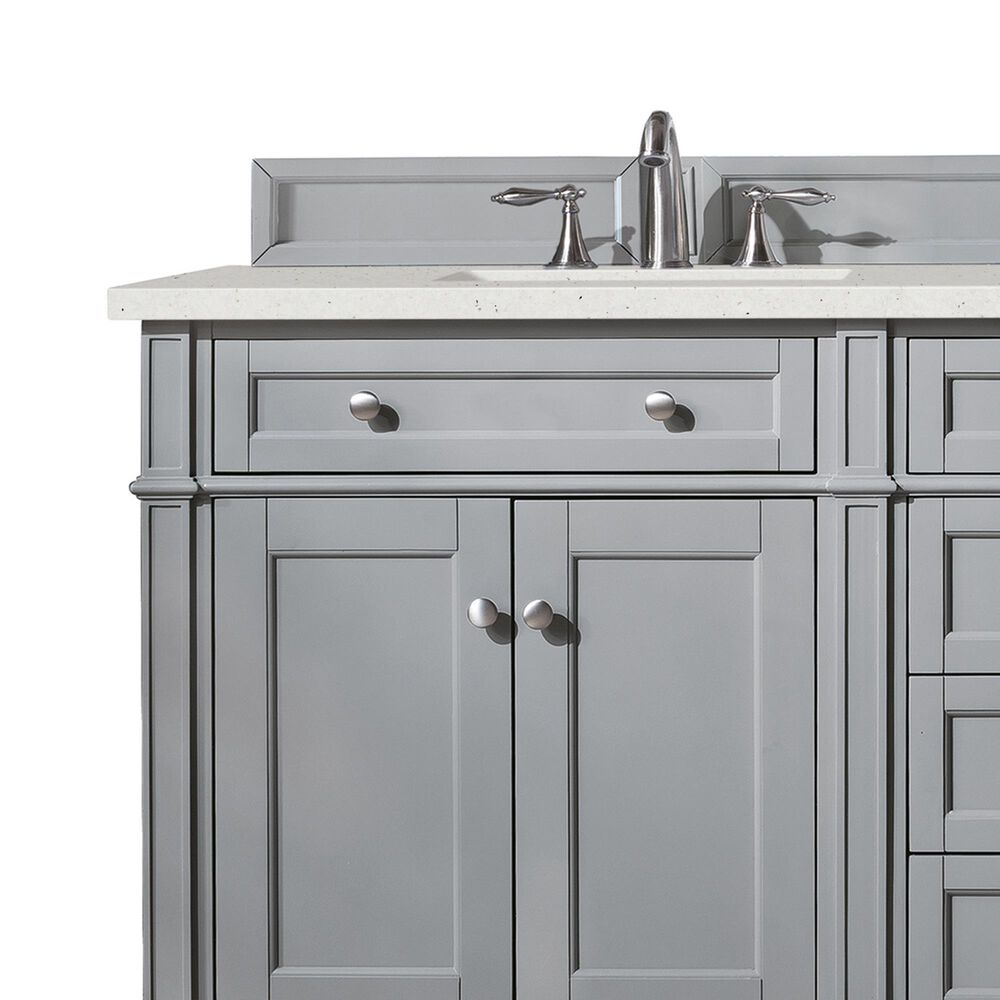 James Martin Vanities Brittany 72" Double Bathroom Vanity in Urban Gray with 3 cm Lime Delight Quartz Top and Rectangular Sinks, , large