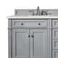 James Martin Vanities Brittany 72" Double Bathroom Vanity in Urban Gray with 3 cm Lime Delight Quartz Top and Rectangular Sinks, , large