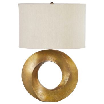 LH Imports Iris Table Lamp in Antique Brass, , large