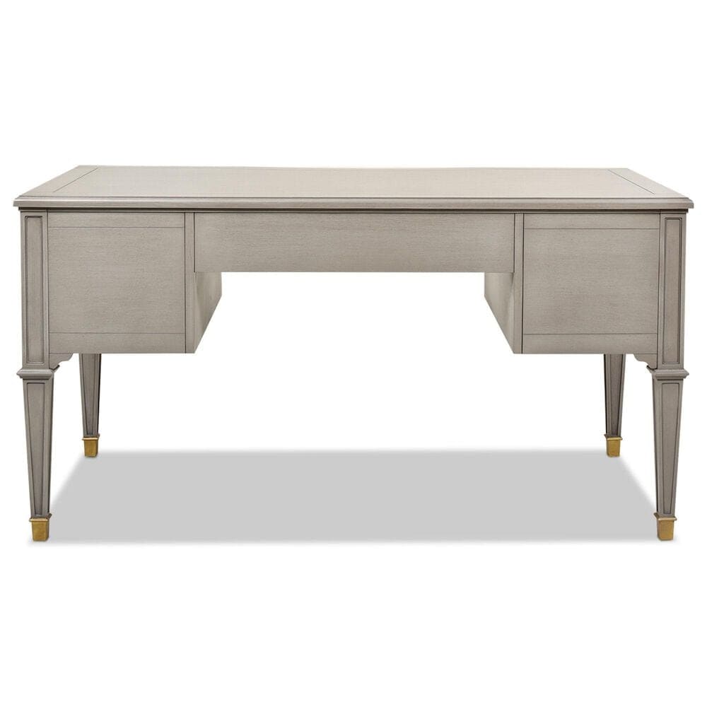 Hearth and Haven Dauphin Executive Desk in Grey and Gold, , large