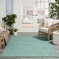Nourison Versatile 6" x 9" Aqua and Teal Indoor/Outdoor Area Rug, , large