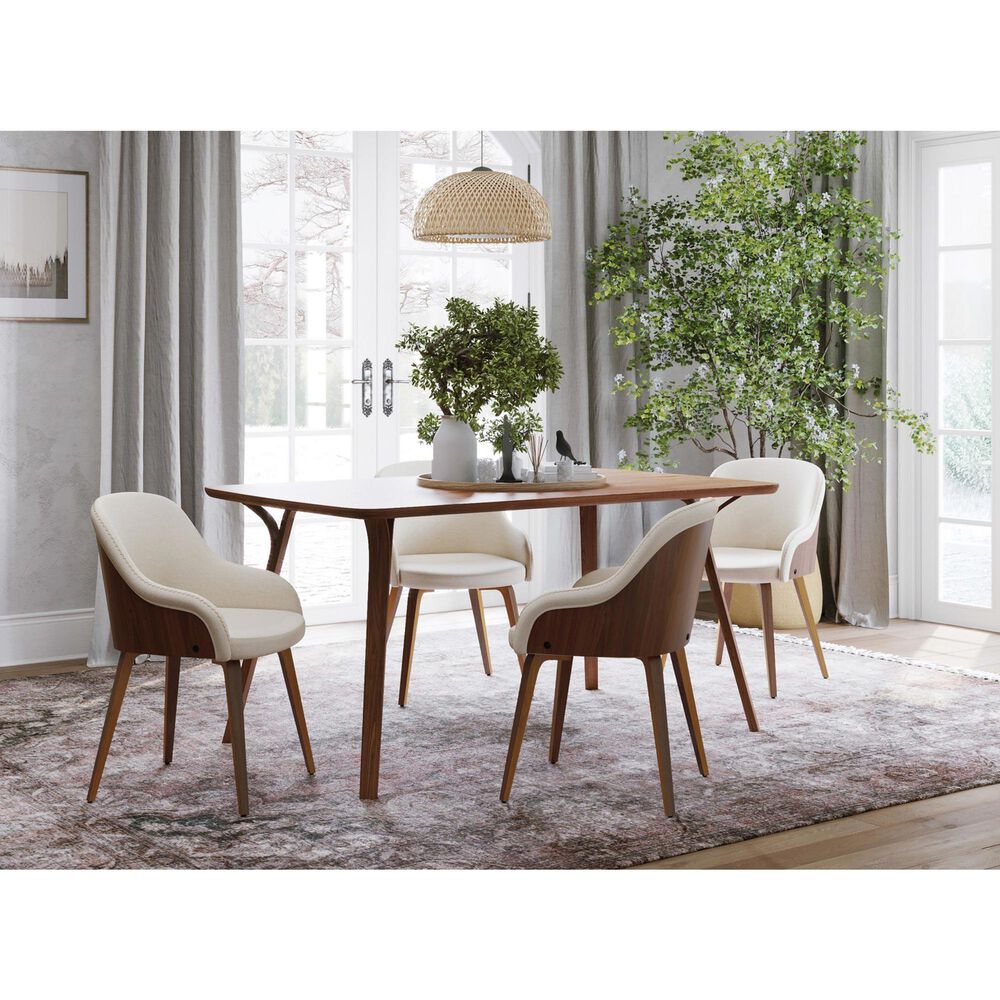 LumiSource Bacci Accent Chair in Cream, , large