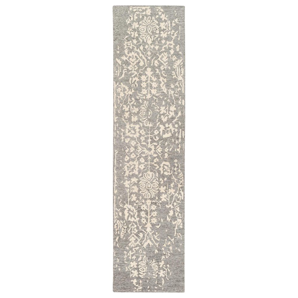 Surya Granada GND-2312 2'6" x 10' Medium Gray, Beige and Charcoal Runner, , large