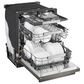 LG 24" Built-In Bar Handle Dishwasher with 3rd Rack in Black Stainless Steel, , large