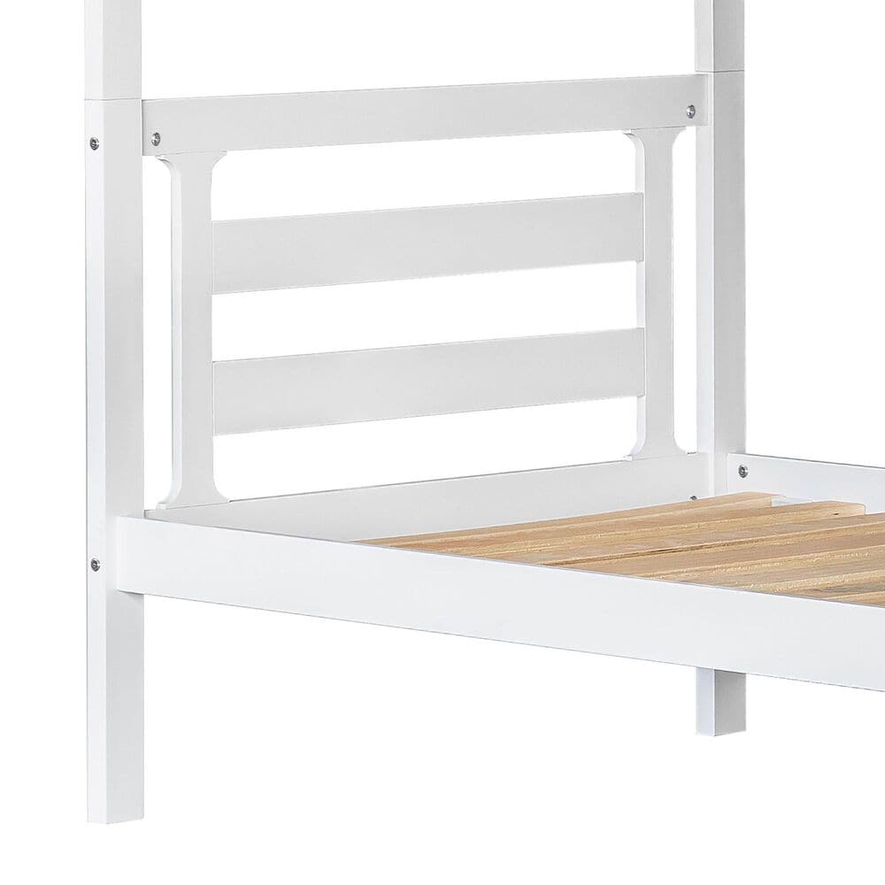 Forest Grove Twin over Twin Bunkbed in White, , large