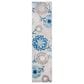Safavieh Cabana CBN832F 2" x 6" Grey and Blue Indoor/Outdoor Area Performance Rug, , large