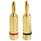 Helios Banana Plug with Entry Level in Gold, Red and Black - Set of 2, , large