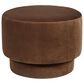 Huntington House 24" Mushroom Ottoman in Dark Plum, , large