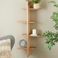 Maple and Jade 15" Handmade Wall Shelf in Light Brown, , large