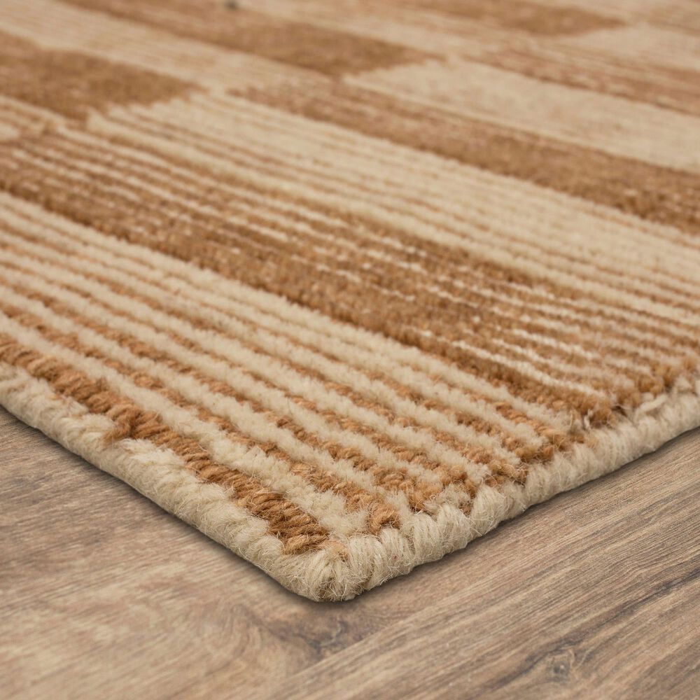 Karastan Broken Stripe 5&#39; x 8&#39; Sienna Area Rug, , large