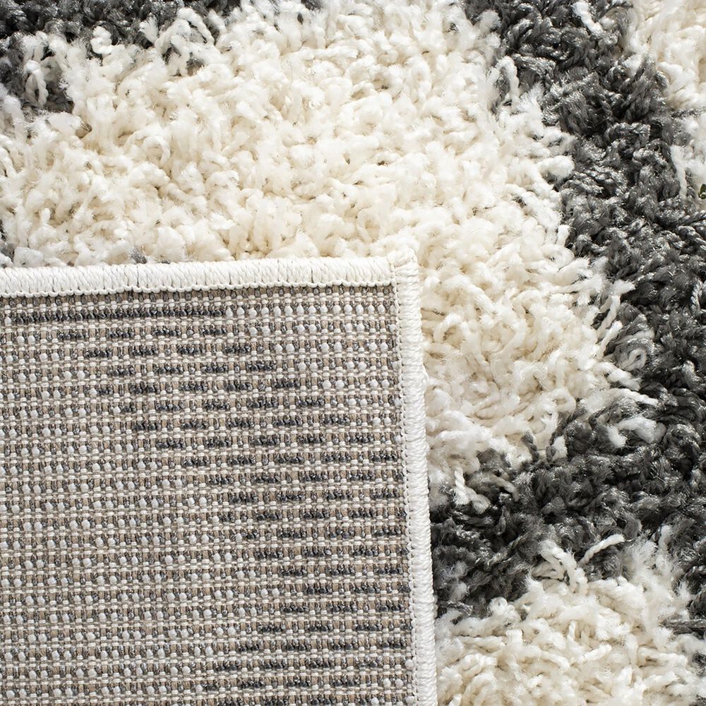 Safavieh Dallas Shag 8&#39; x 10&#39; Ivory and Dark Grey Area Rug, , large