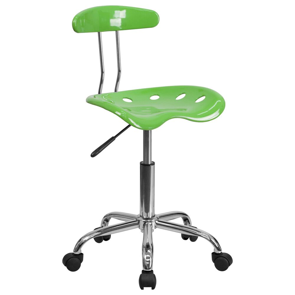 Flash Furniture Vibrant Swivel Task Chair in Green, , large